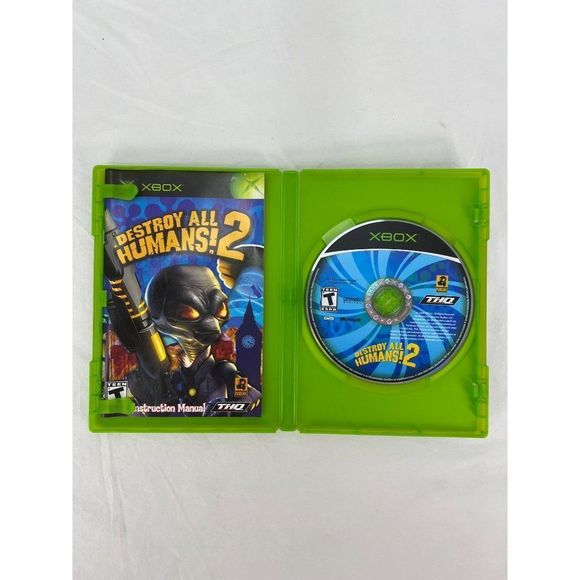 Destroy All Humans 2 (Xbox, 2006) Complete Xbox with Manual and Case - Picture 2 of 4